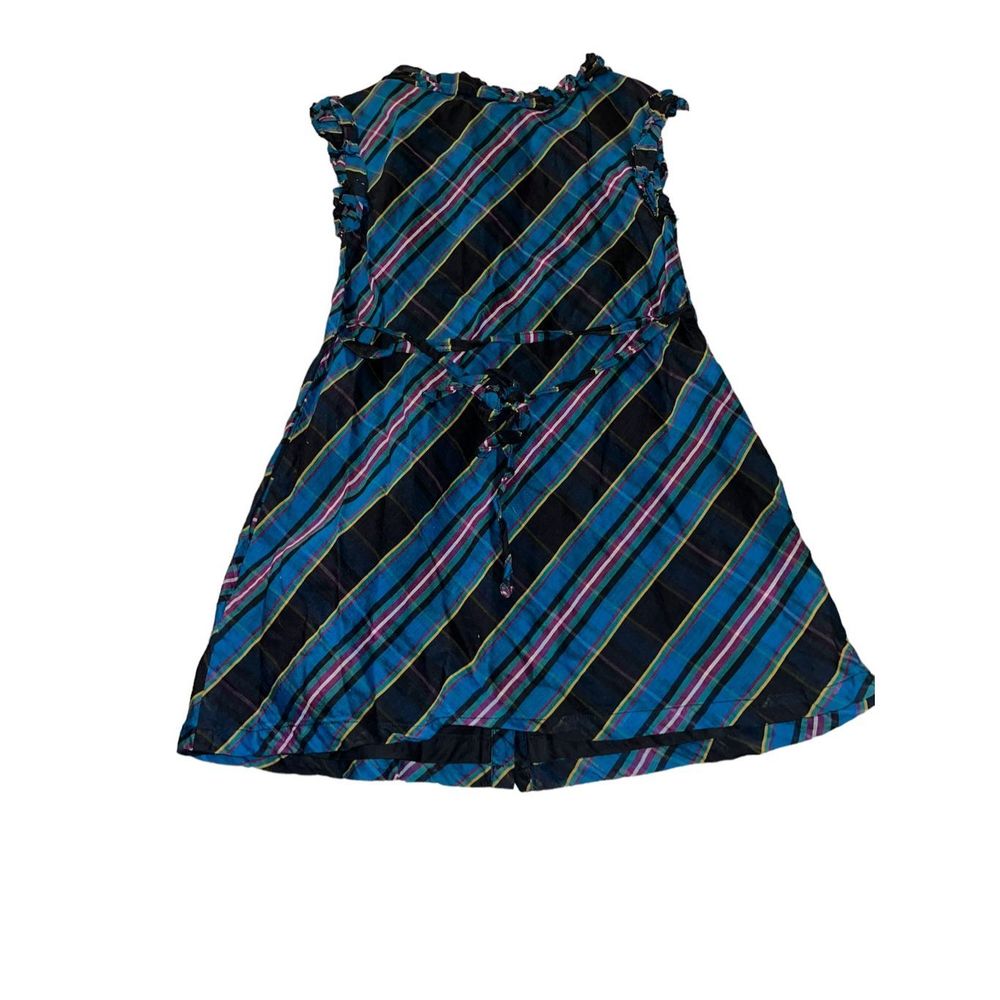 Tea Collection Plaid Winter Ruffle Dress | Size 5 - Picture 2 of 8